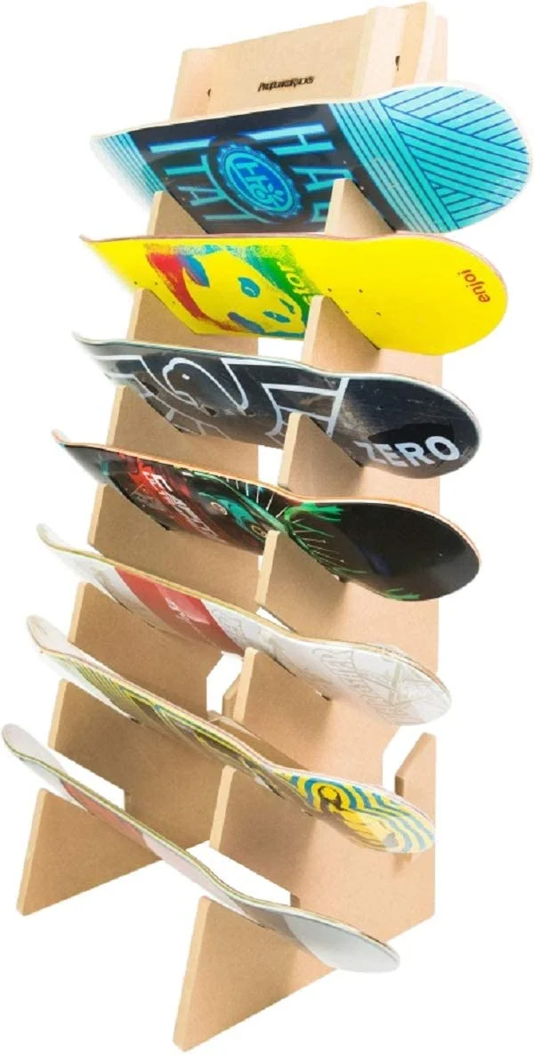 Skateboard & Longboard Floor Display Rack