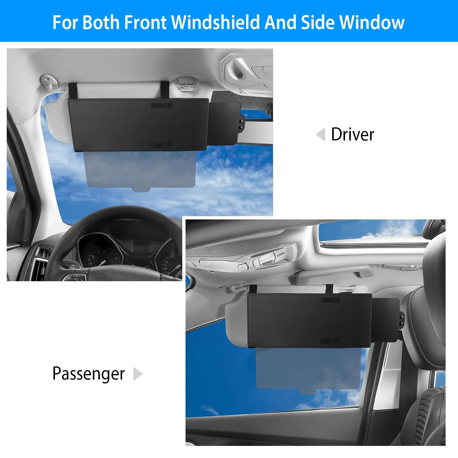 iMountek Car Sunshade Sun Visor Extender Windshield Side Window Shade