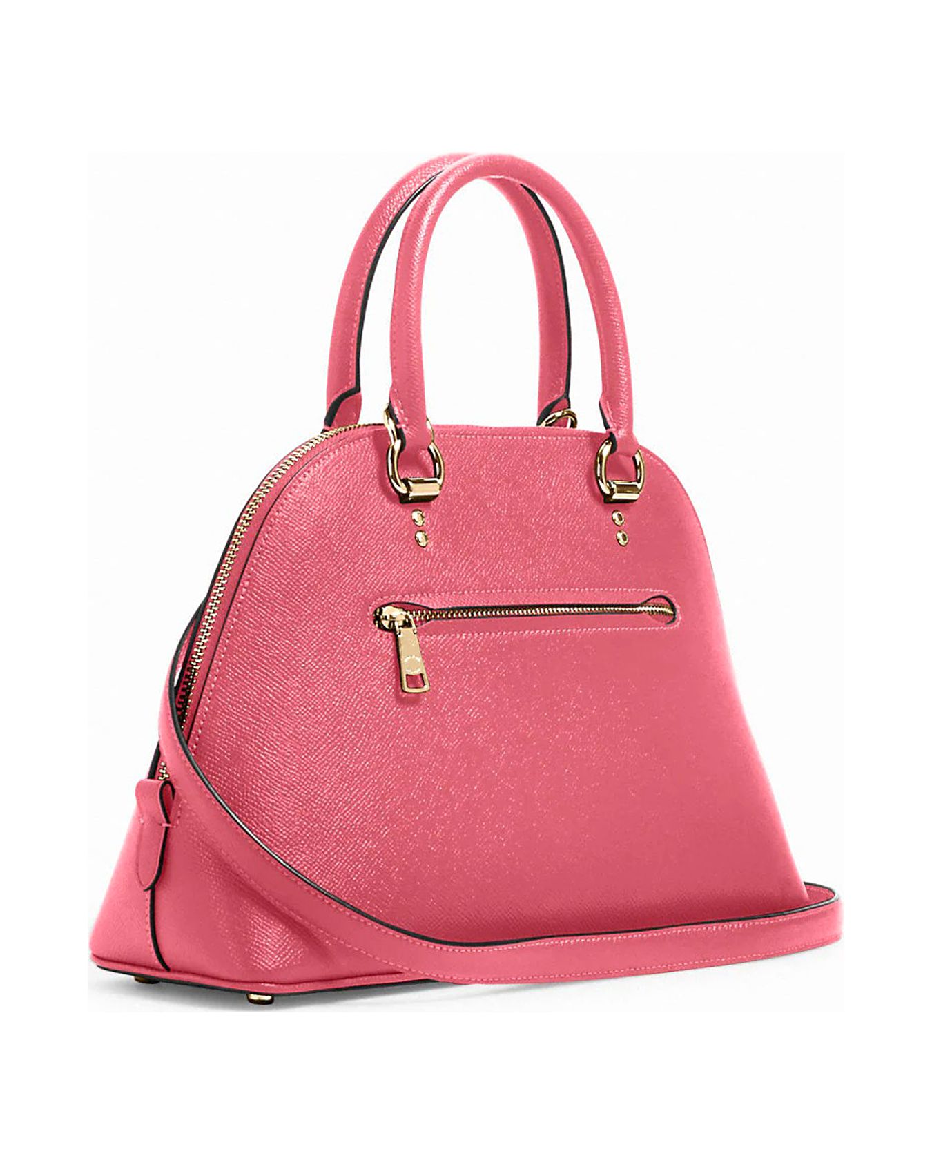 Coach Women's Crossgrain Leather Katy Satchel Handbag (Watermelon)