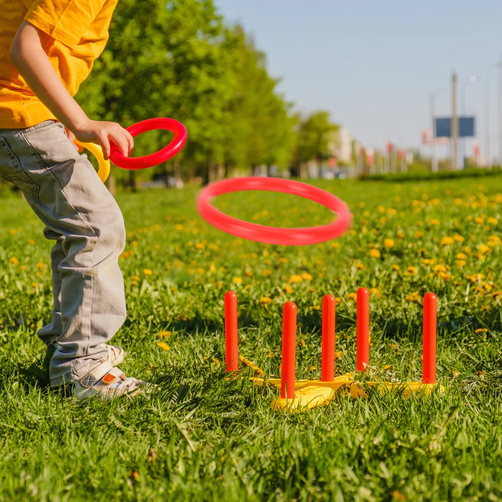 48 Pcs Interactive Tossing Toys Funny Toss Rings Toss Game for Kids Fun Toys Party Favor Games