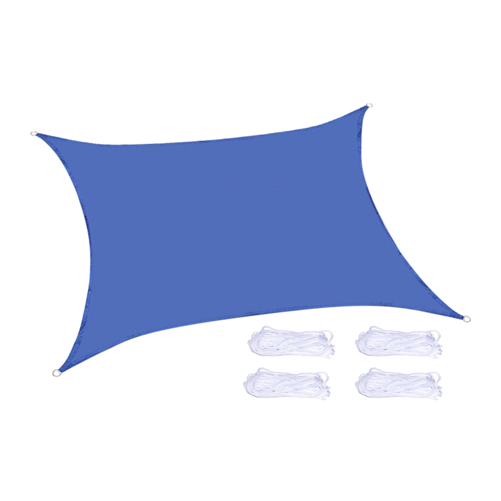 Durable Protection patio and garden Camping Sunscreen Awning Tarp Rectangle Awning Canopy Resistant Tarpaulin - Blue