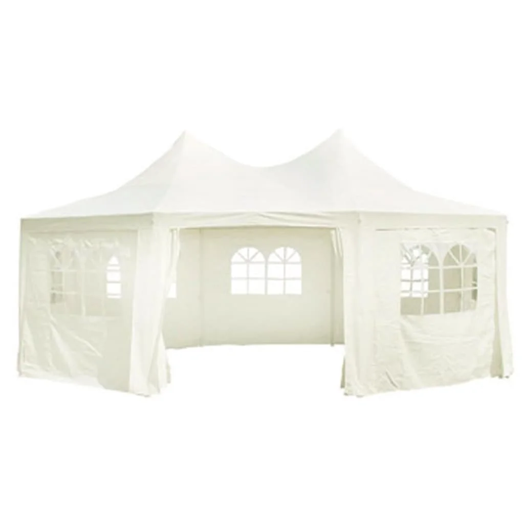 Buyweek Octagonal Party Tent Cream 19.7'x14.4'x11.5'