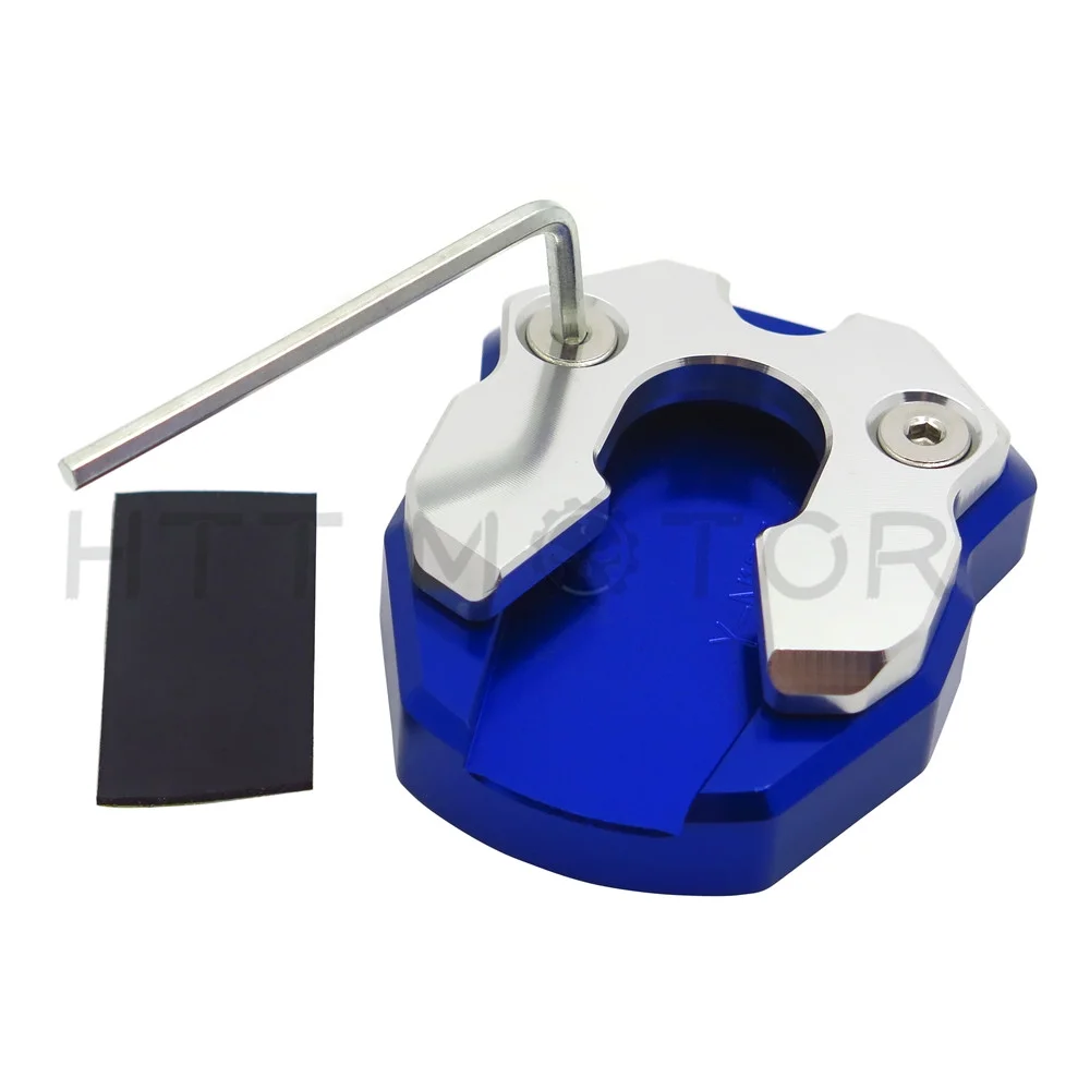 HTTMT- Blue CNC Sidestand Foot Plate Kickstand Pad for Yamaha Nmax155 N-Max 155