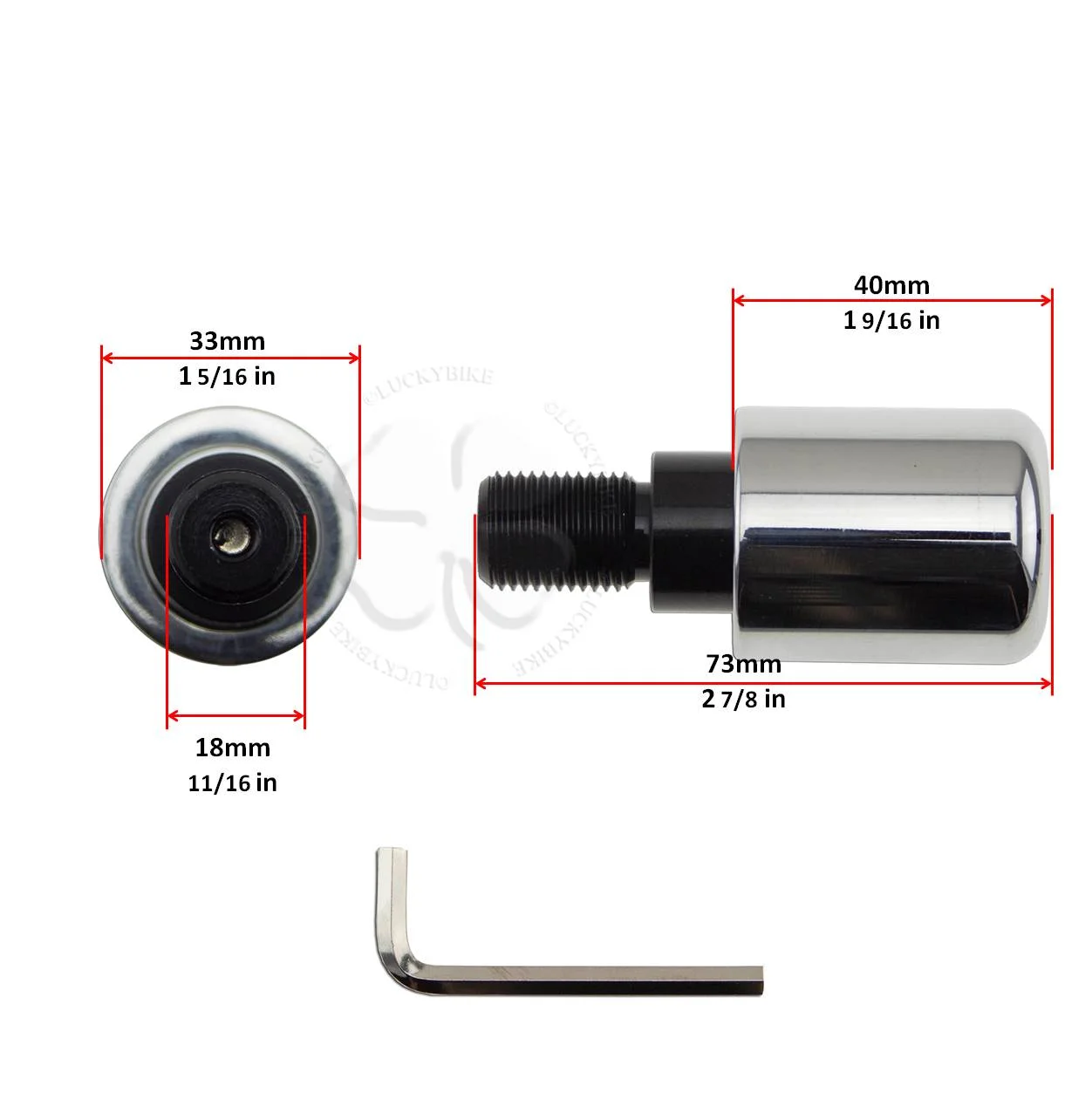 Anti Vibration Handle Bar End Chrome For Yamaha YZF R6 99-05 Slug Weight Slider