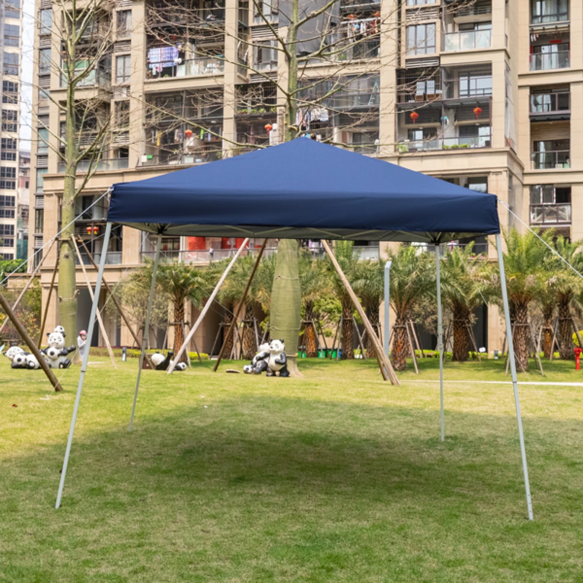 8.2x8.2 FT Folding Canopy Instant Shelter Tent Event Tent Pavilion w/ Bag