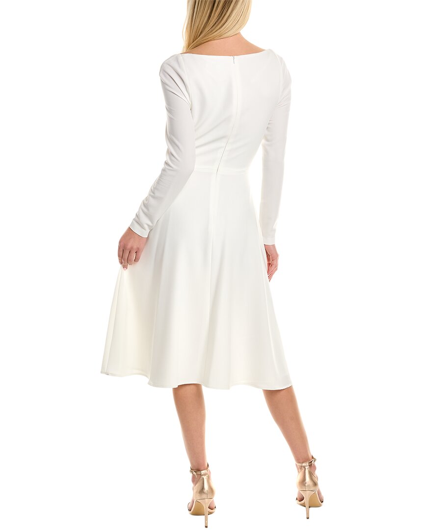 Black Halo womens  Lake Midi Dress, 8, White