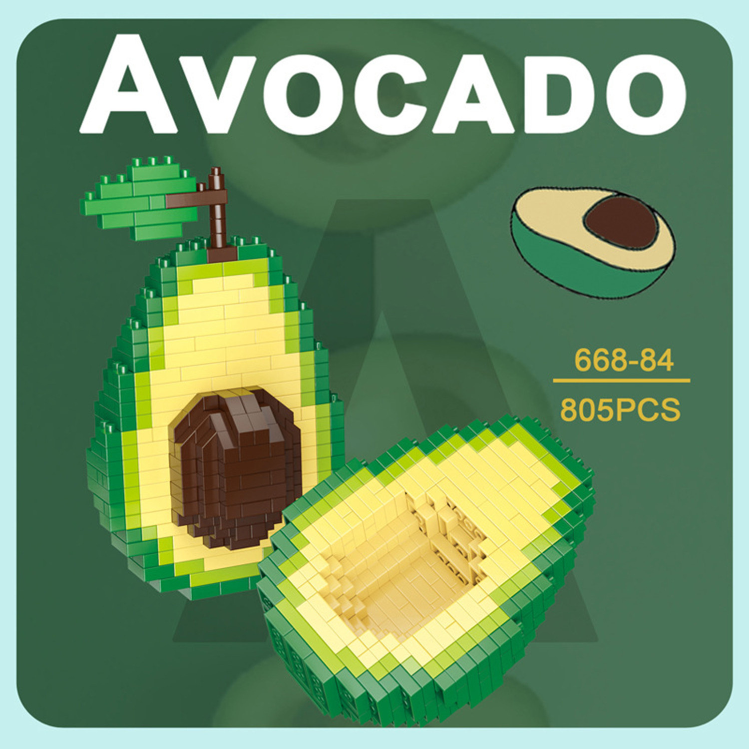 Phenas 604 PCS Christmas Building Toys for Kids Apple Fruits Building Blocks Toys Learning Educational Toys Christmas Gifts for Boys and Girls