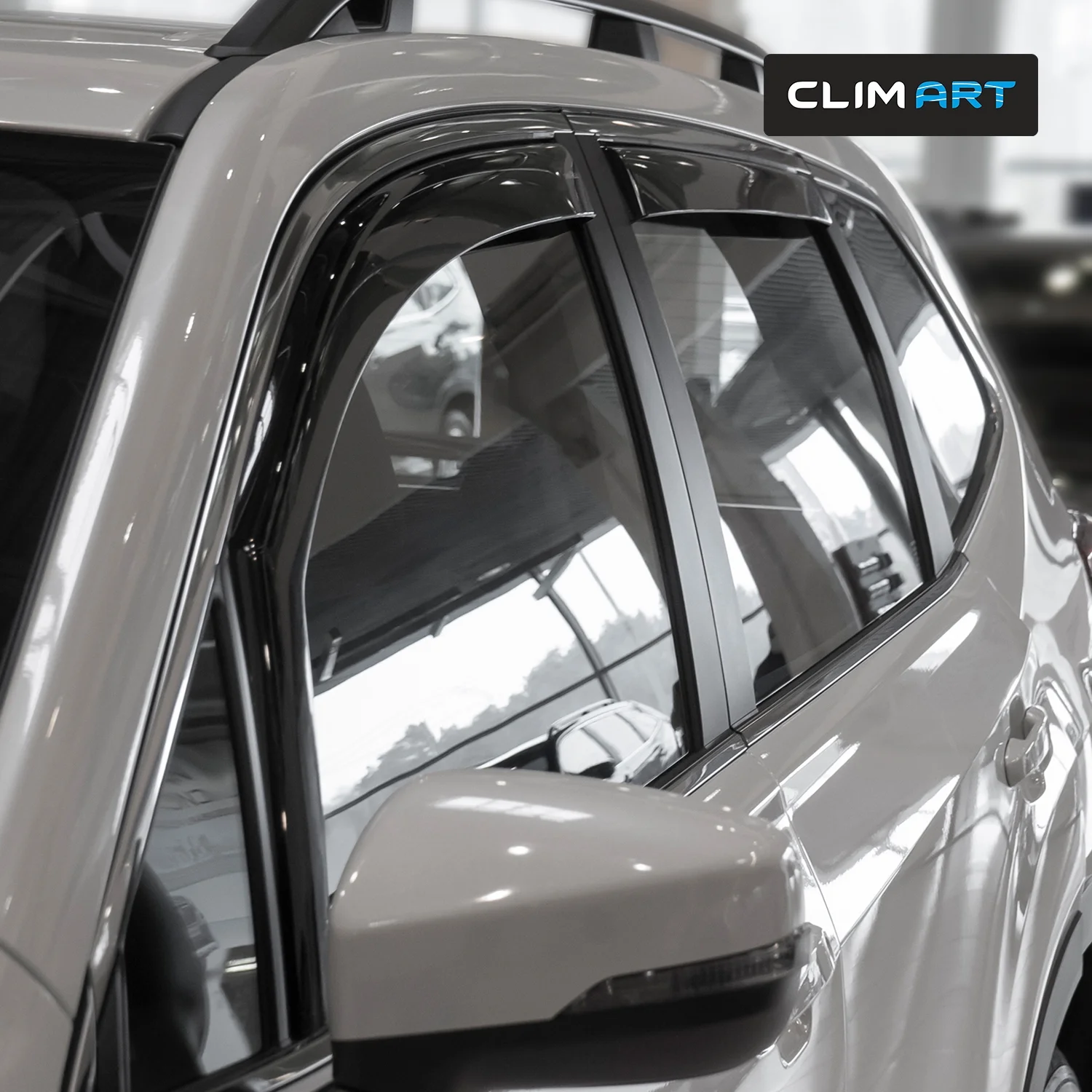 CLIM ART in-Channel Incredibly Durable Rain Guards for Subaru Forester 2019-2024, Original Window Deflectors, Vent Window Visors, Vent Deflector, 4 pcs. - 619293