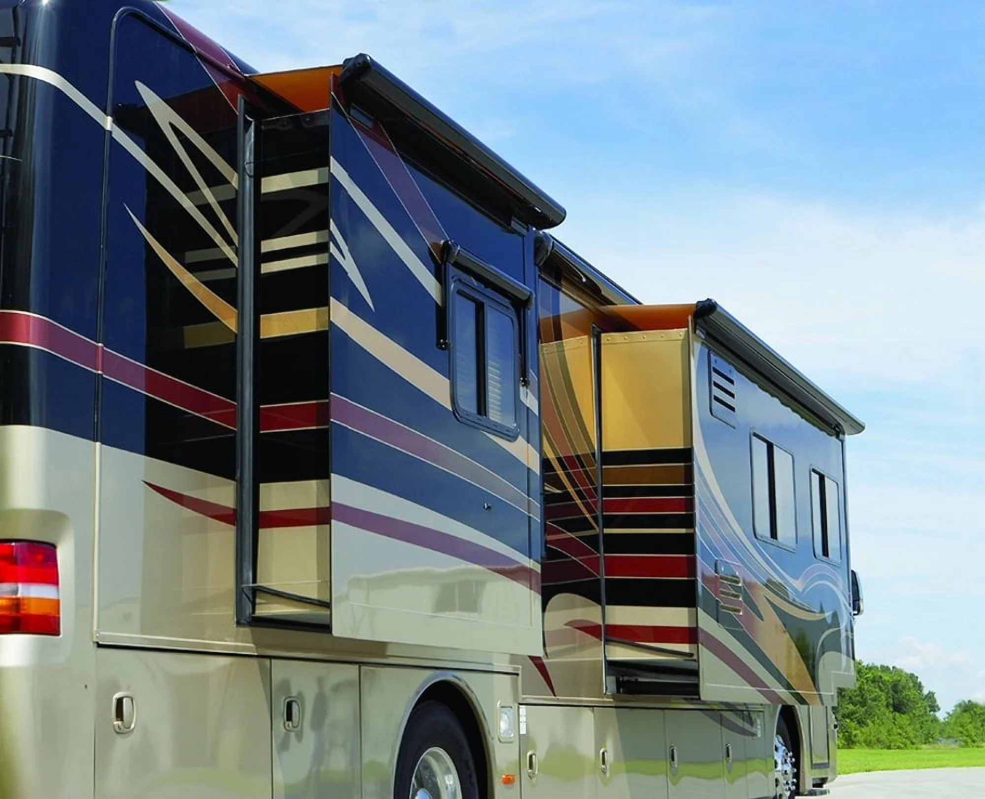 Carefree C6F-UP18162JV 181 ft. SideOut Kover III - Black