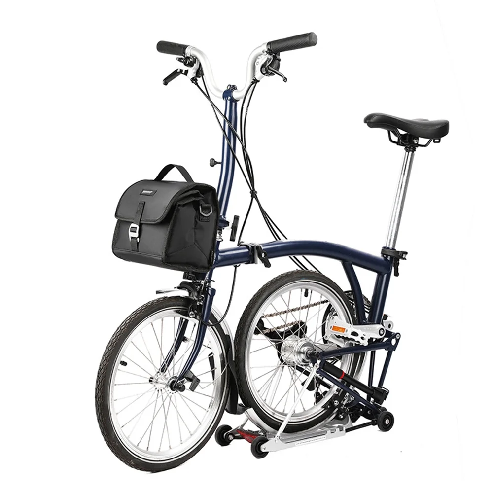 Rhinowalk Folding Bike Handlebar Bag, Insulated Multi functional Front Basket with Rain Cover Included