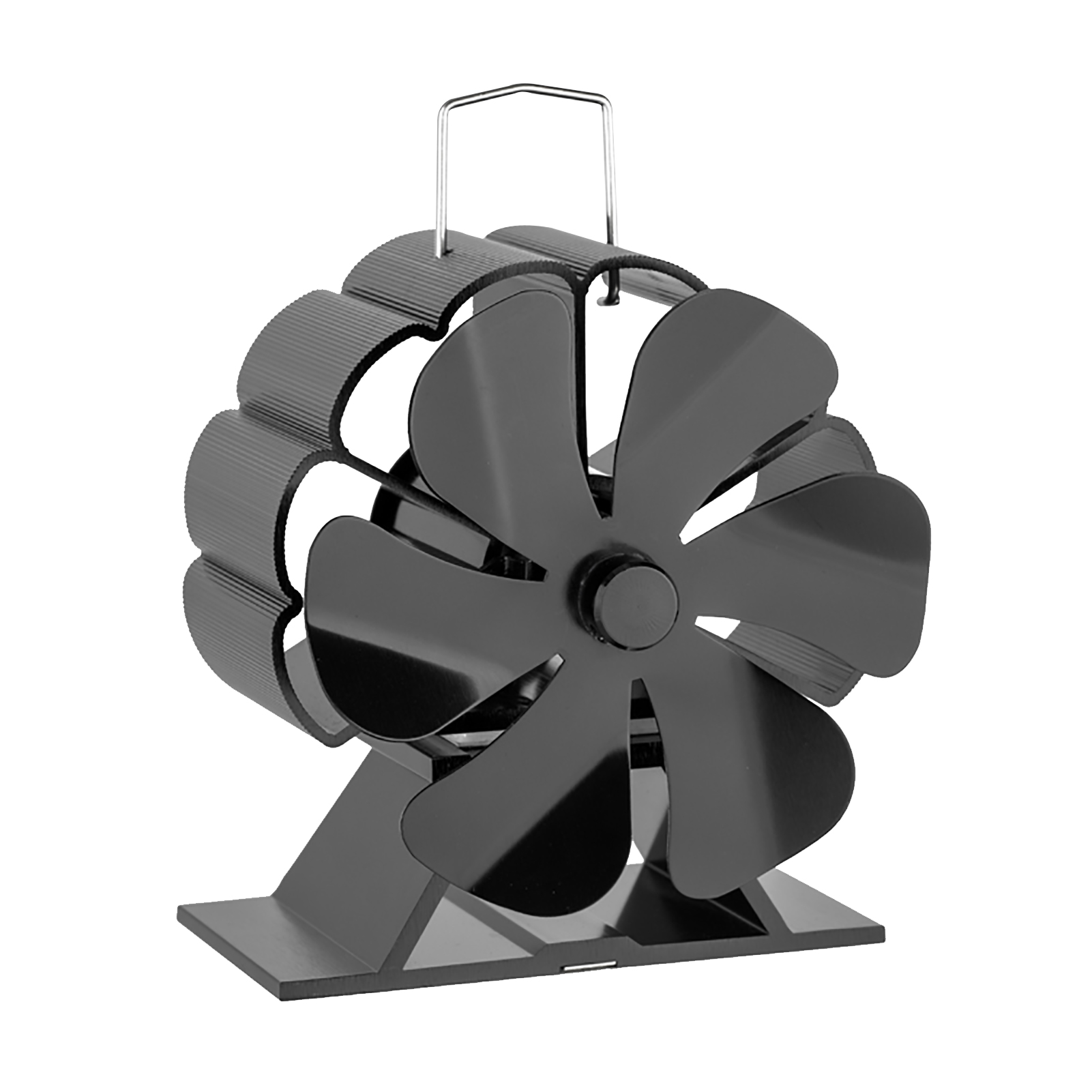 6 Propeller Stove Fan Silent Efficient Heat Distribution Fan