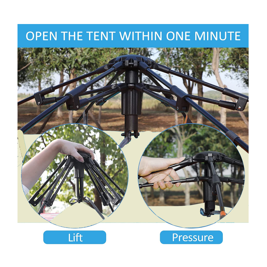 Gecheer Camping dome tent is suitable for 2345 people, waterproof, spacious, portable  tent, suitable for  campinghiking