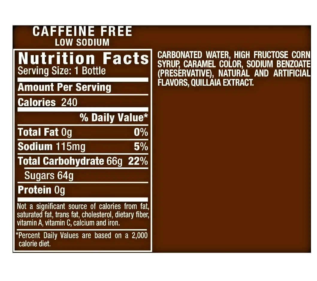 A&W root beer, 16.9 fl oz , 12 bottles, total 202.8 fl oz