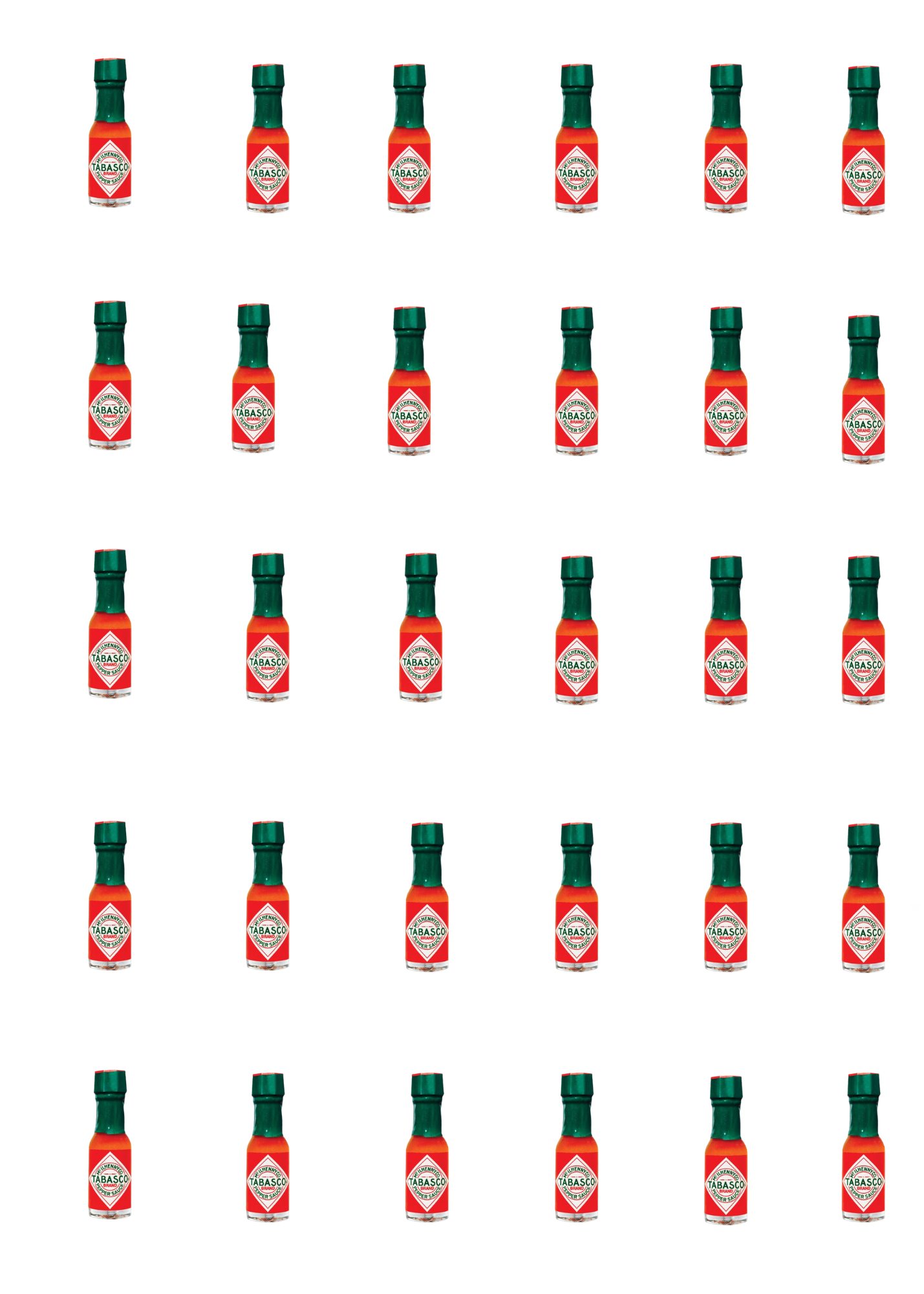 Tabasco brand Pepper Sauce 30-pack Miniatures 1/8oz Bottles