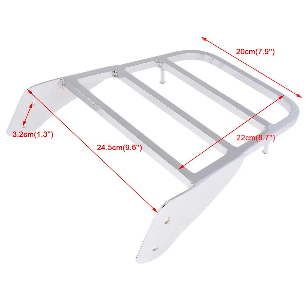 Motorcycle Sissy Bar Luggage Rack for Drag 400/650/1100 Classic