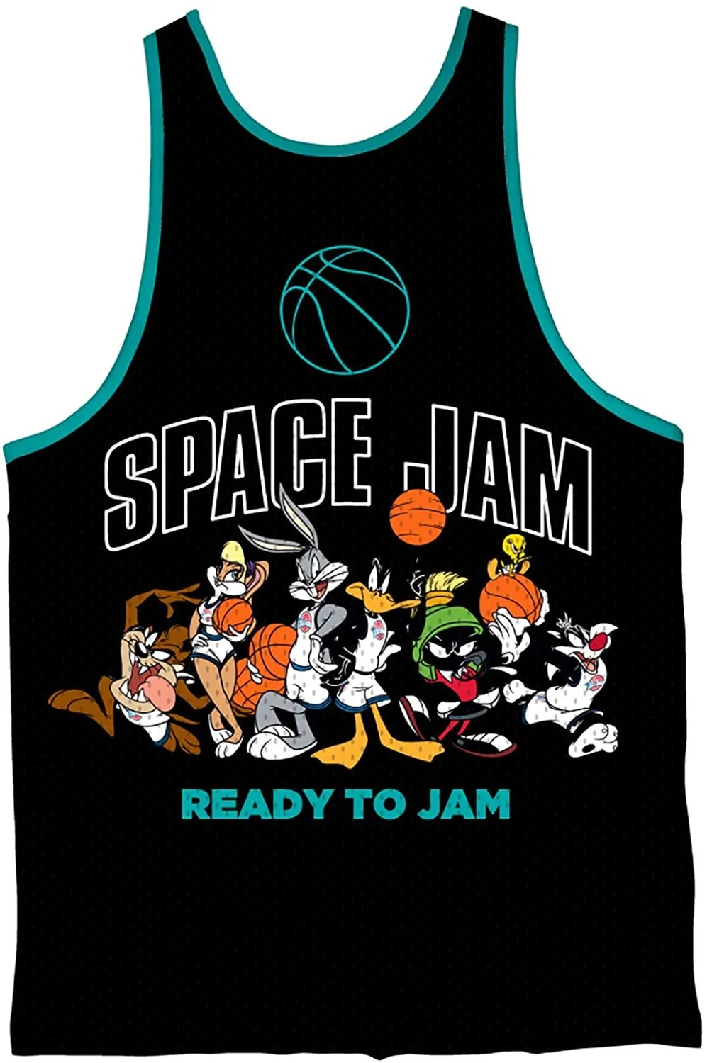 space jam Mens Classic Jersey - Tune Squad Monstars & Bugs Bunny Jersey 90s Classic Mesh Tank Top