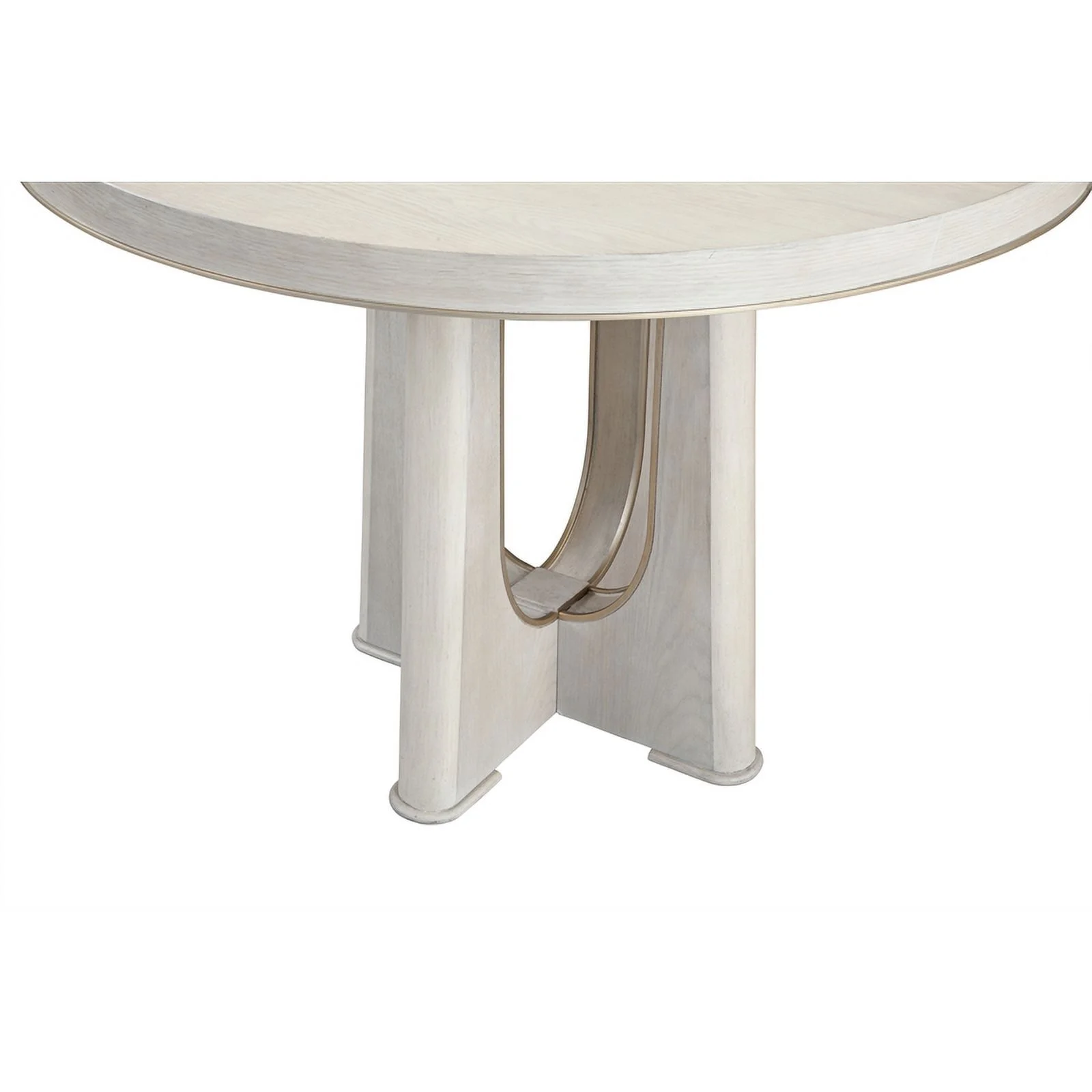 Bassett Mirror Karina Modern Wood Dining Table in Washed Blond Oak