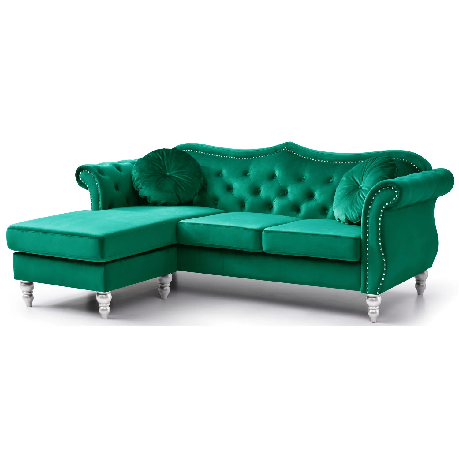 Maykoosh City Sleek G0662B-SC Sofa Chaise , Green