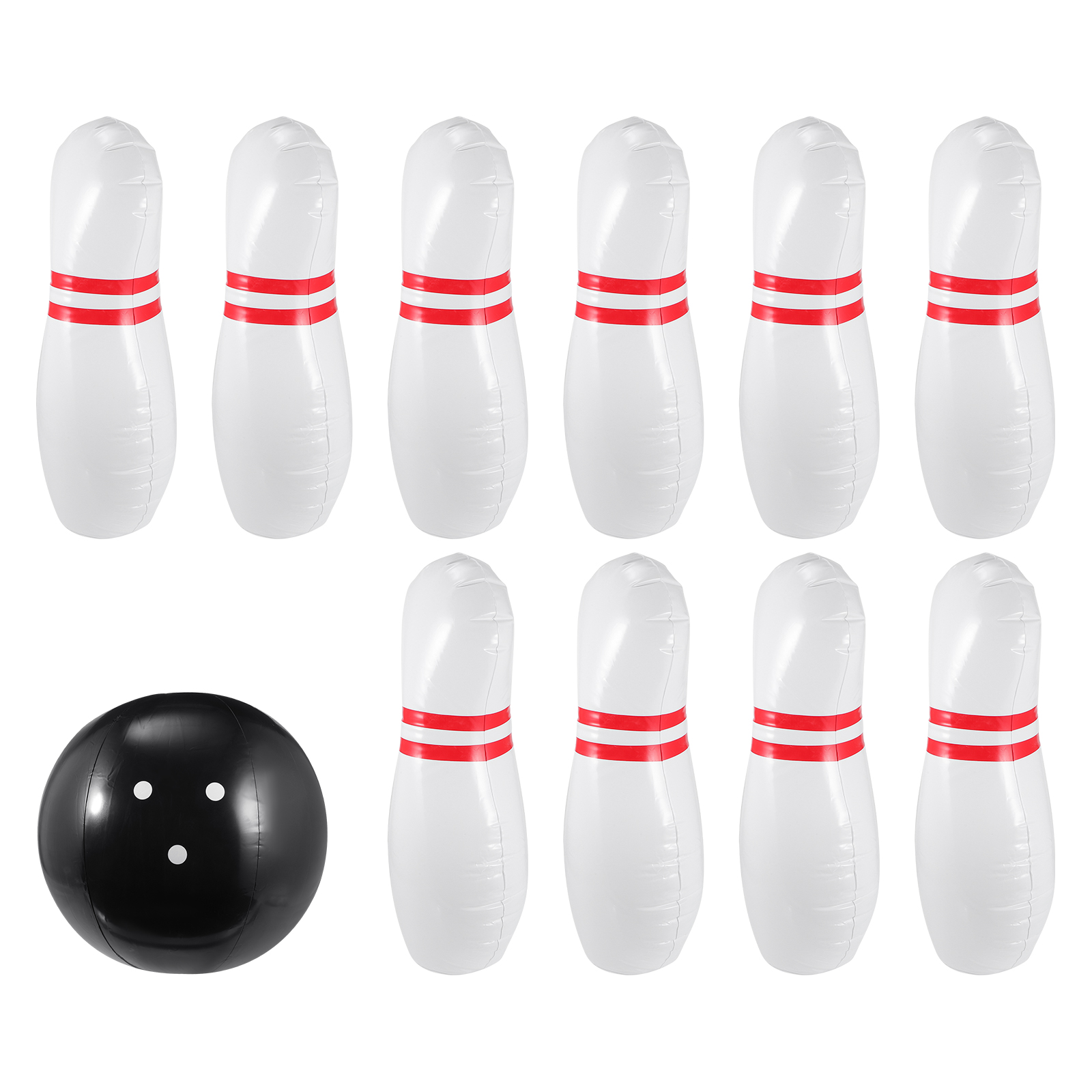 Etereauty Bowling Set Ball Indoor Game Kids Outdoor Mini Games Play Inflatable Toddler Pin Up Blow Tabletop Giant Garden Lawn