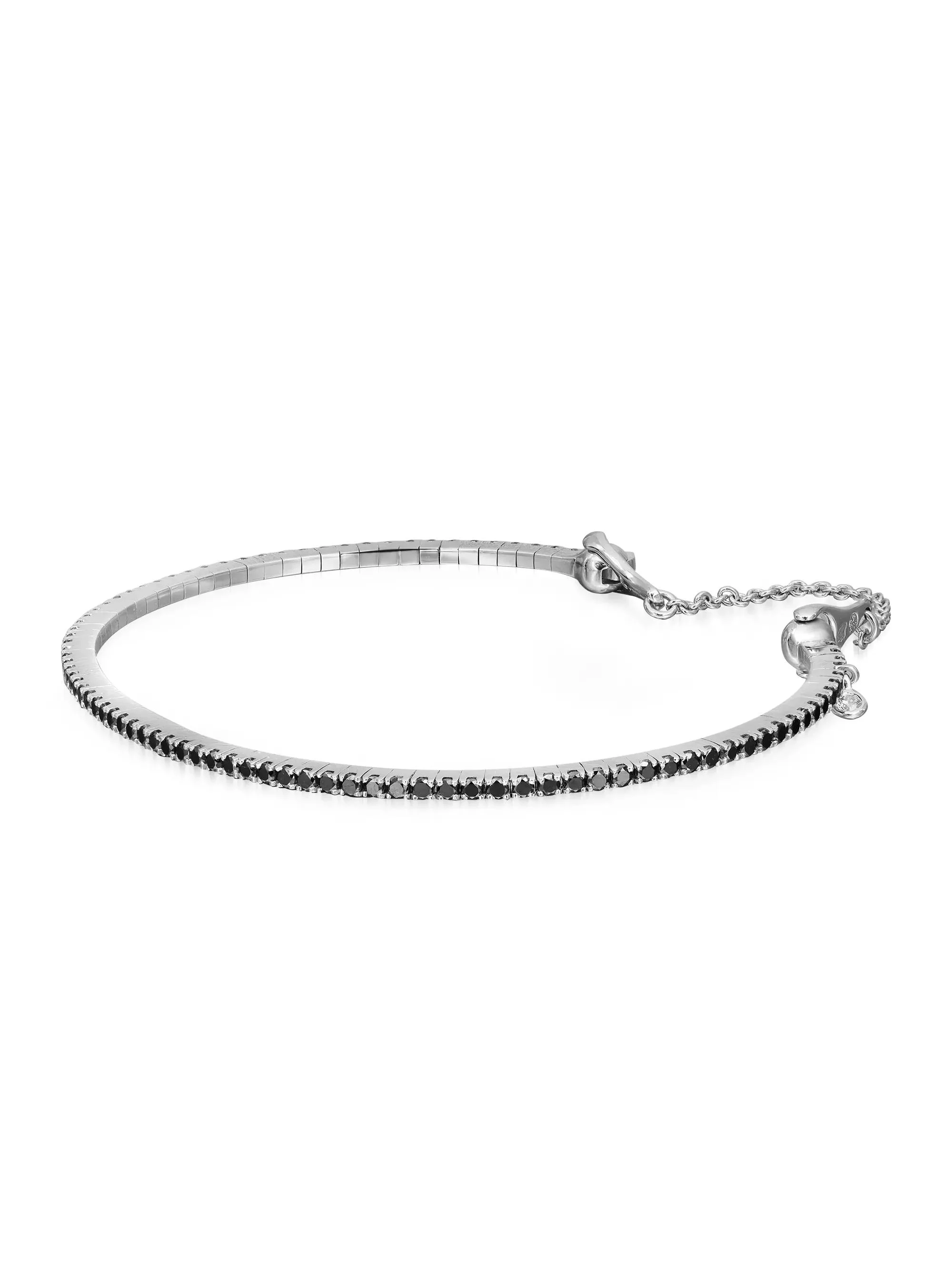 Messika 0.94Cttw Noir Black Diamond Bracelet 18K White Gold
