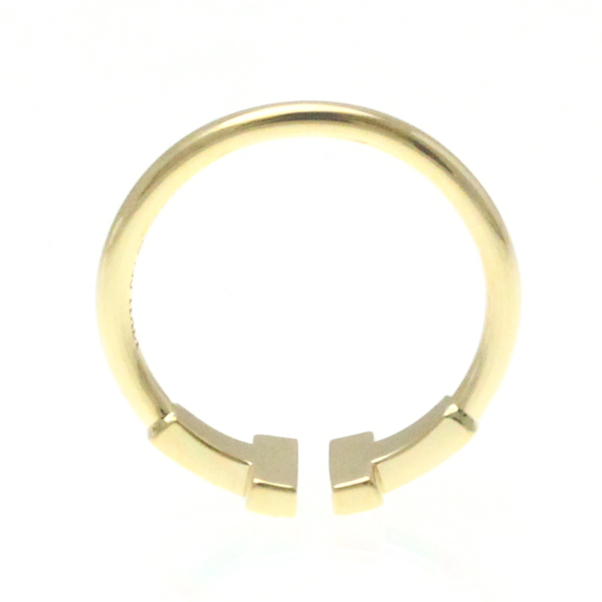 Pre-Owned Tiffany T Wire Ring Yellow Gold (18K) Fashion Diamond Band Ring Gold (Good)