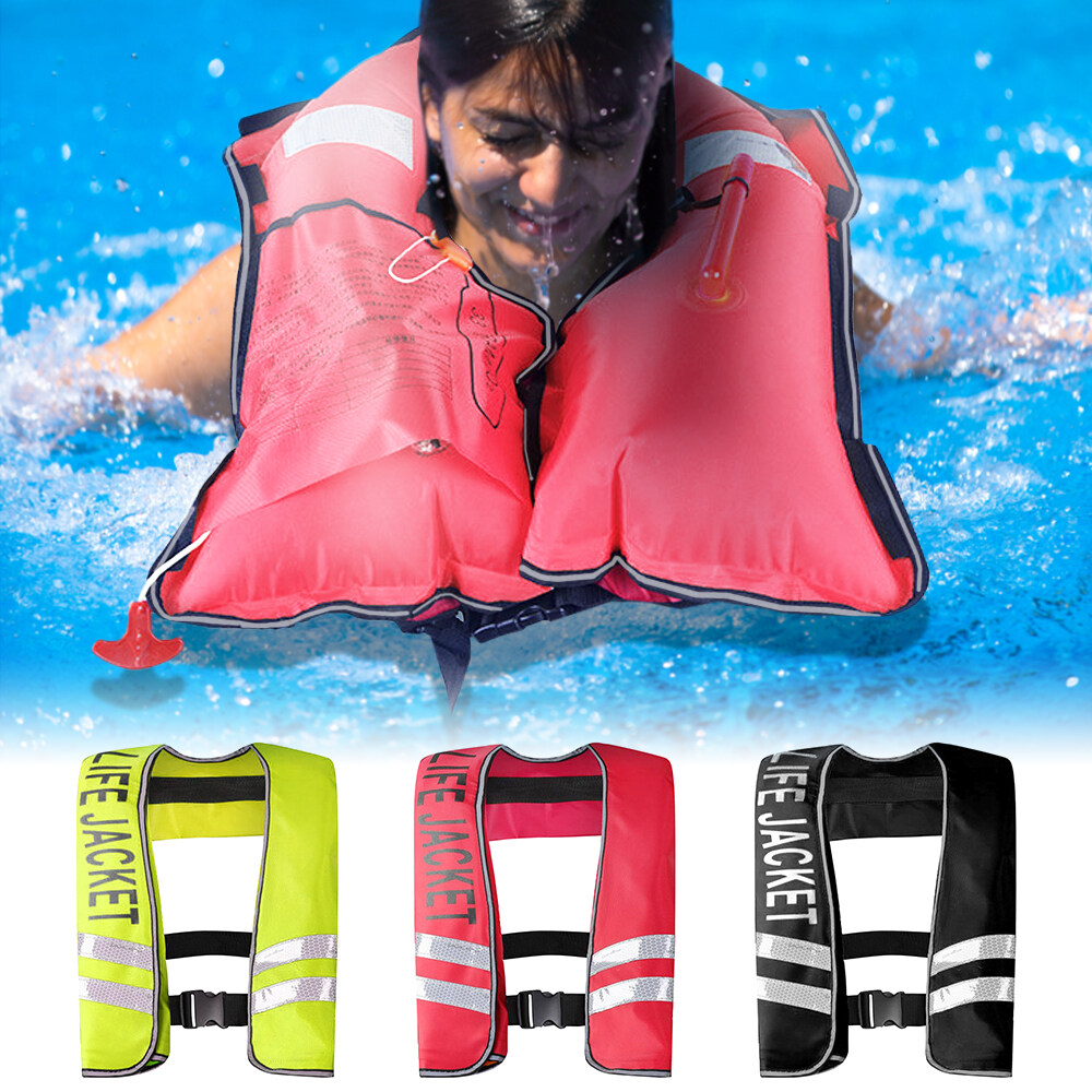 Auto Inflatable Adults Life Jacket Adult Life Vest Safety Float Suit for Water Sports Kayaking Fishing Surfing Canoeing Survival Jacket