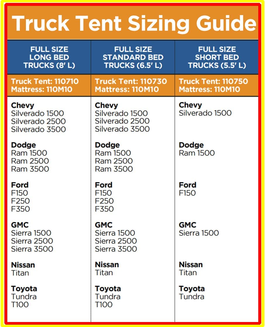 Rightline Gear Truck Tent (Full, Short, 110750), Air Mattress, and Weather Radio Bundle for Pickup Truck Bed Car Camping - Floorless Design, Sleeps 2 Adults, Sky View Vent, Weather Resistant Seams