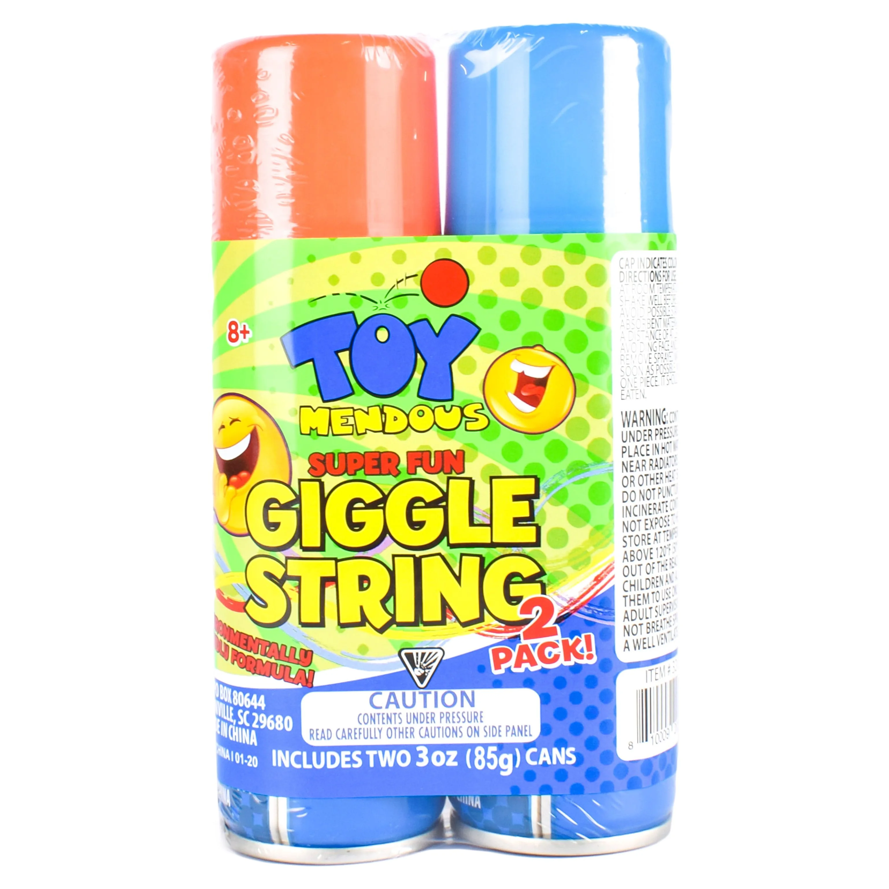Toymendous Giggle String 2-Pack 3 oz - Bright Colors-Perfect for Any Party or Celebration