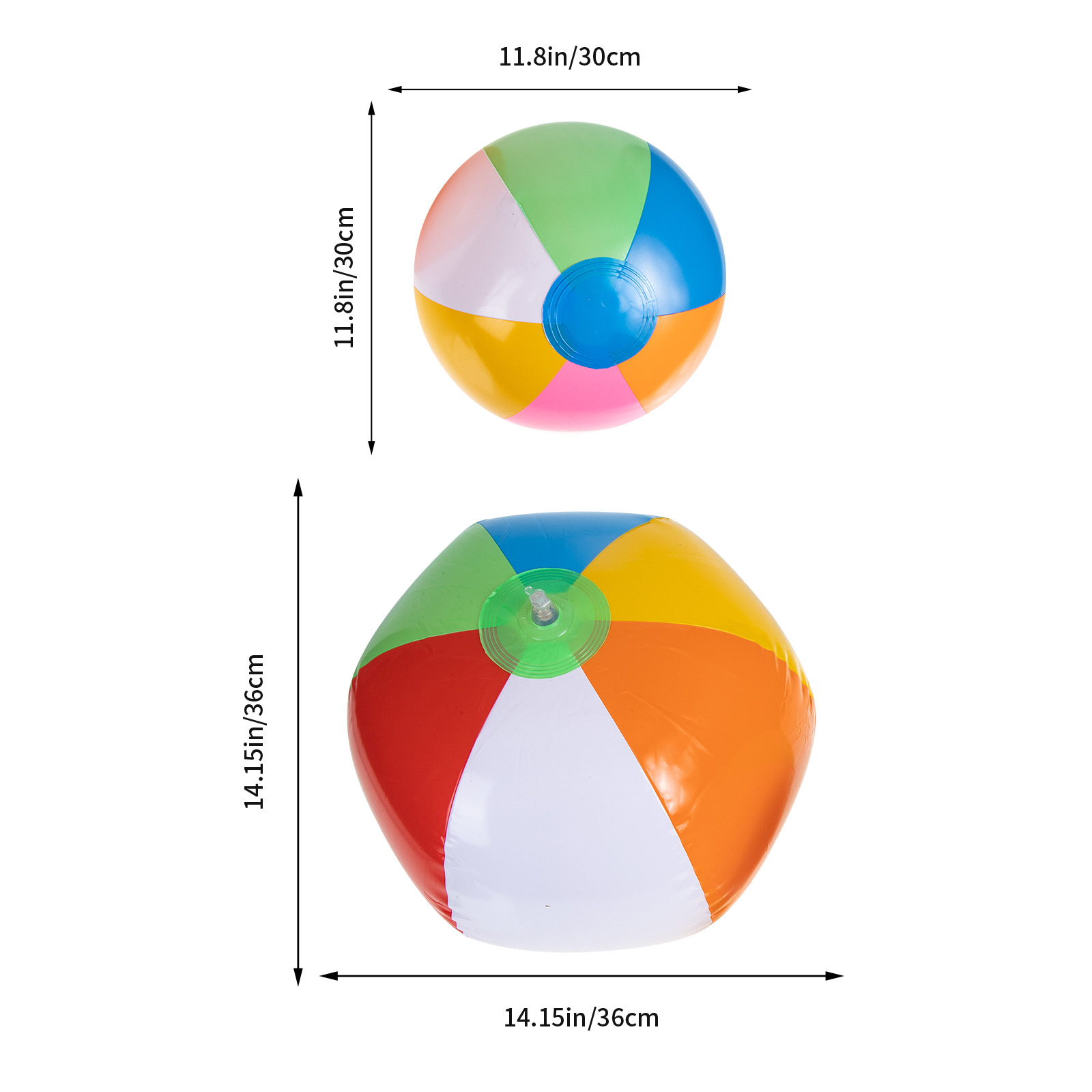 NUOLUX Beach Balls Pool Water Party Inflatable Toys Kids Summerblowrainbow Favors Favor Swimmingkid Outdoor Bulk Birthday Gift