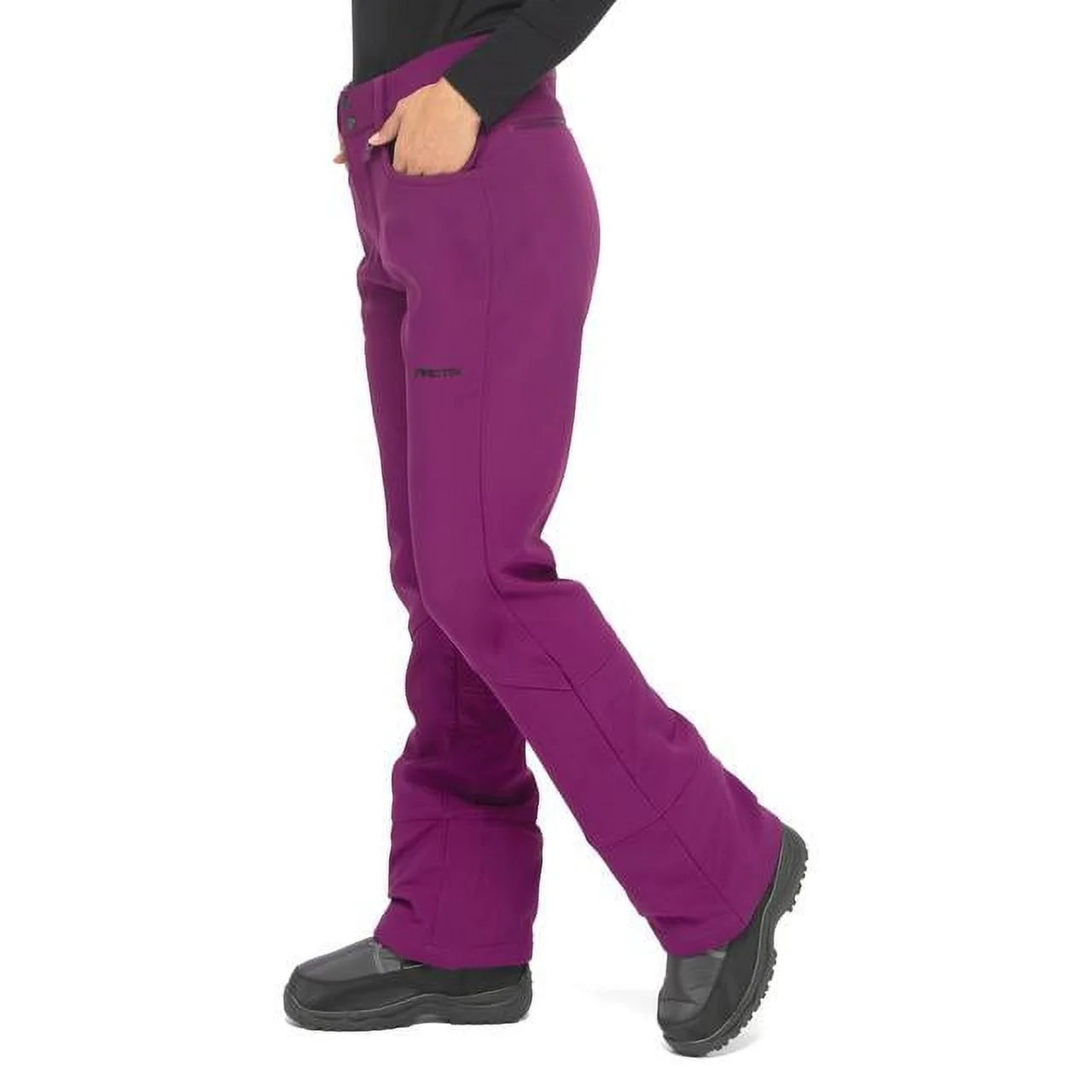 Arctix Women's Sarah Fleece lined Softshell Ski Snow Pant Plum Small