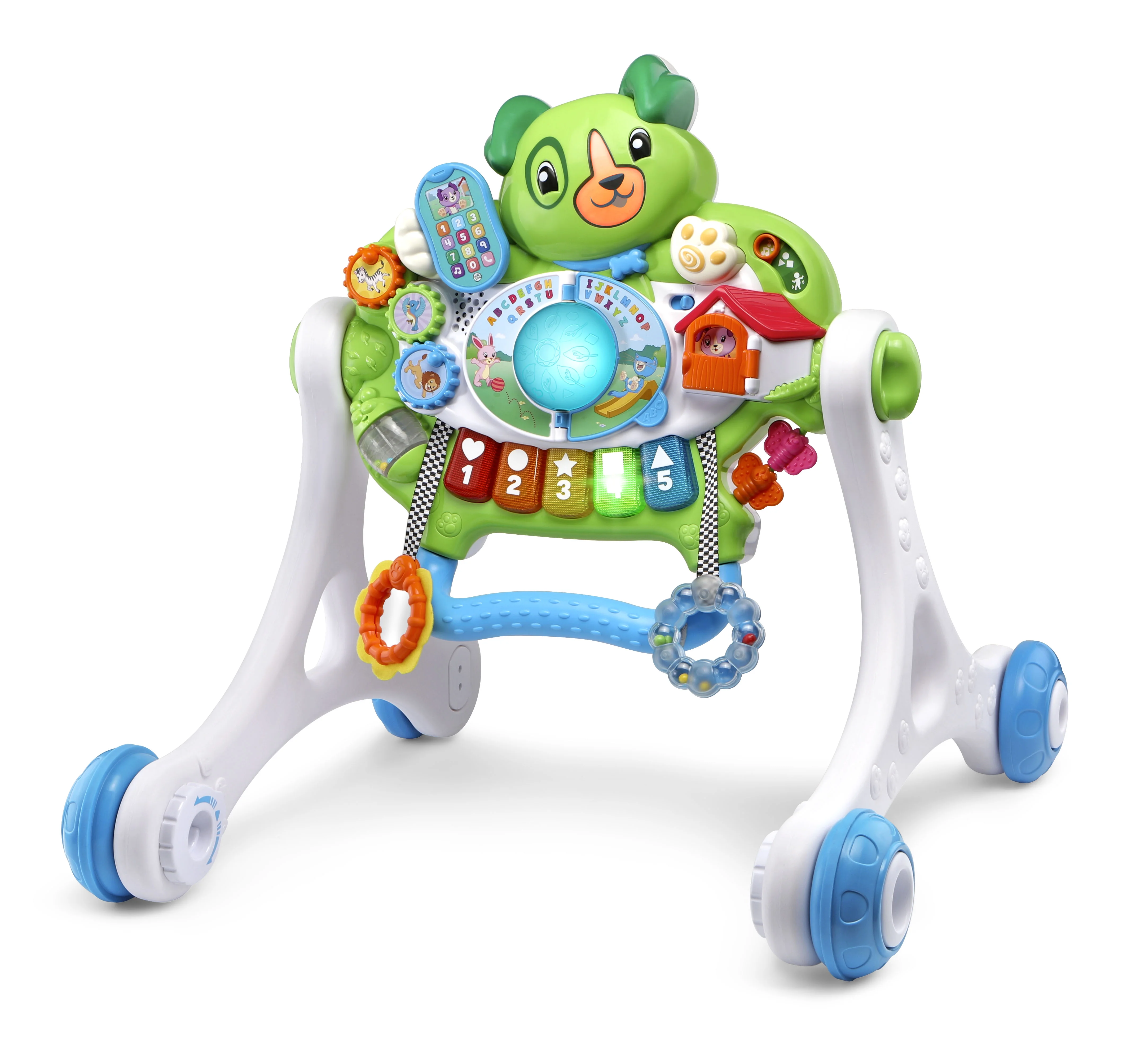 Scout's 3-in-1 Get Up and Go Walker, Baby Gym, Floor Play Toy, Green