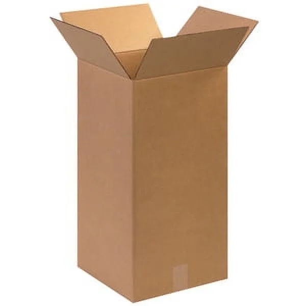 Box Partners Tall Corrugated Bxs,12x12x24,Kraft,25/BDL - BXP 121224