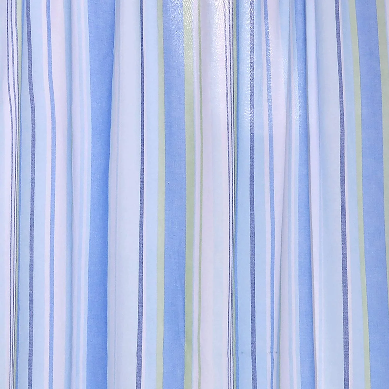 Levtex Home Catalina Fish Drape Panel - Striped Coastal Pattern In Blues and Greens