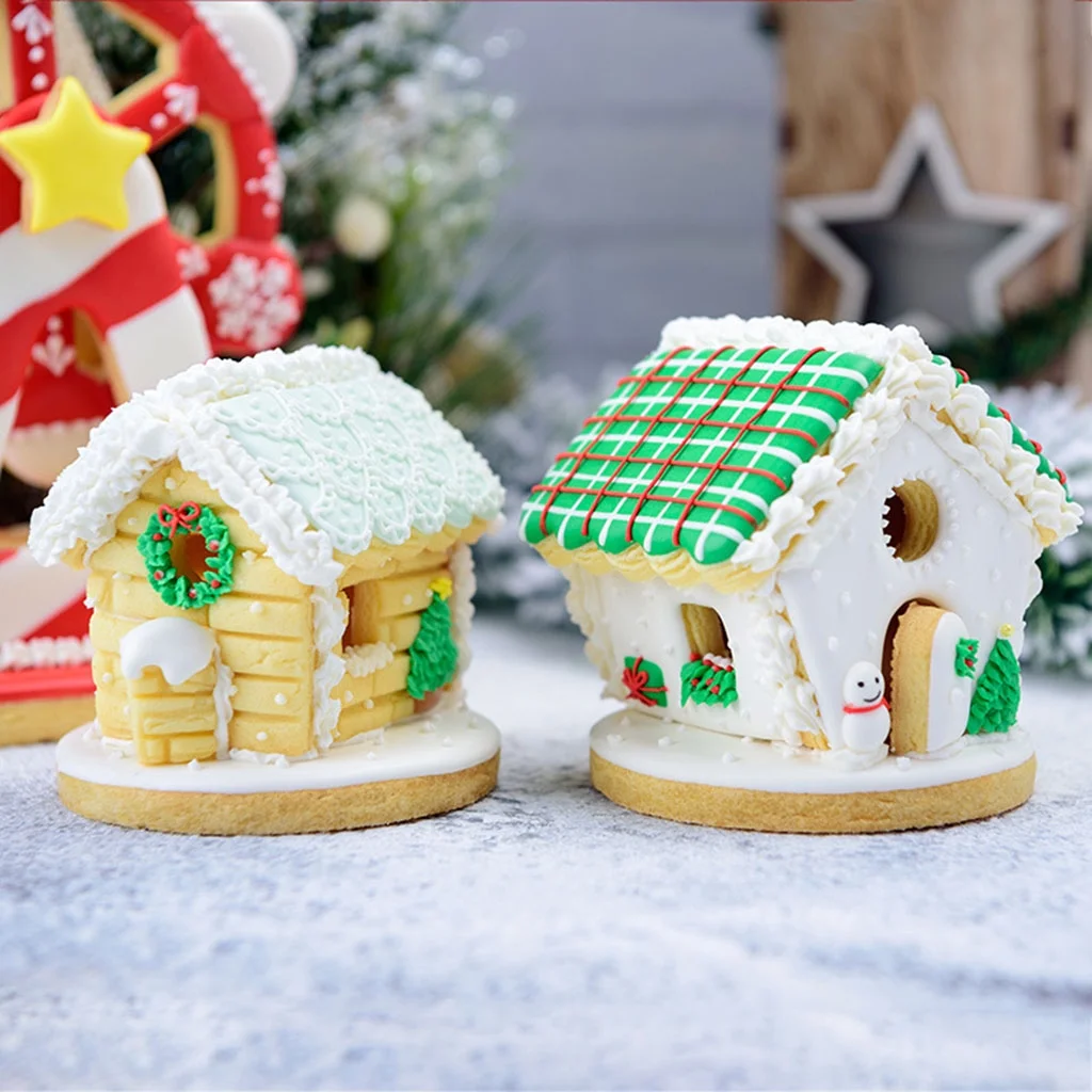 ZPAQI Small Gingerbread House Kit Chocolate House Cookie House Perfect Gifts for Child