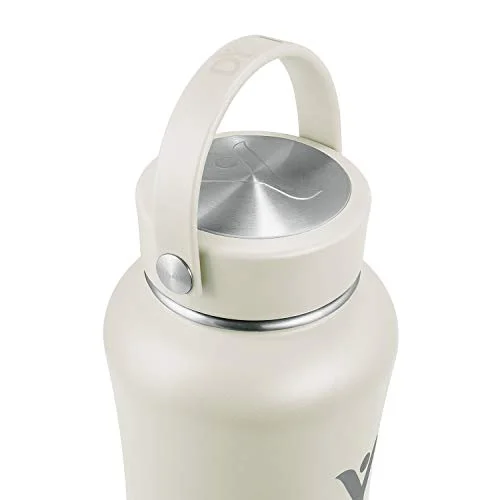 DYLN 32 oz Alkaline Water Bottle | Creates Premium Water up to 9+ pH | Keeps Cold for 24 Hours | Vacuum Insulated 316 Stainless Steel | Wide Mouth Cap | Pearl, 32 oz (950 mL)