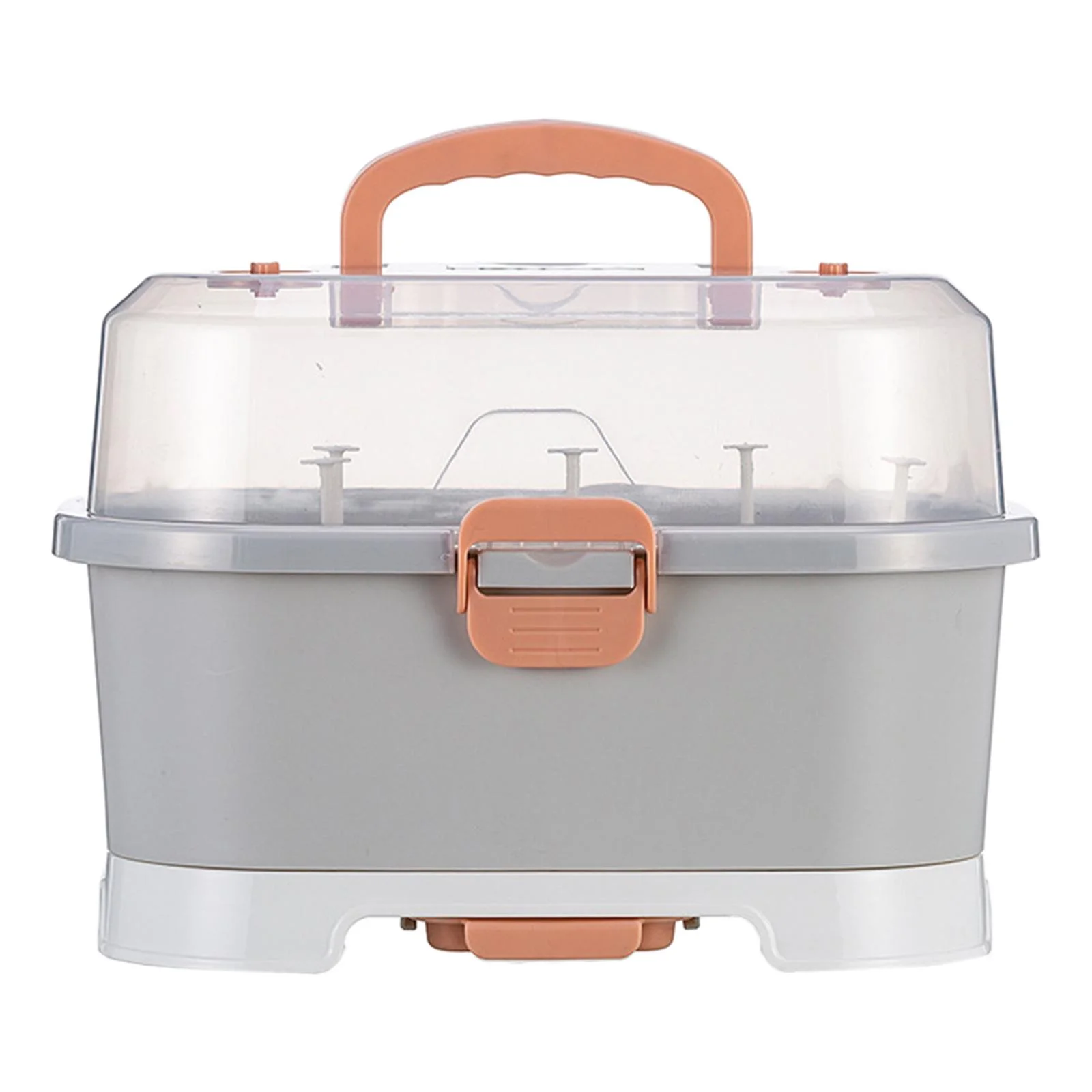 Baby ing Rack with Drainer Tray, Nursing er Holder for Bottles, Cups, Pump And Feeding Bottles Accessories Gray