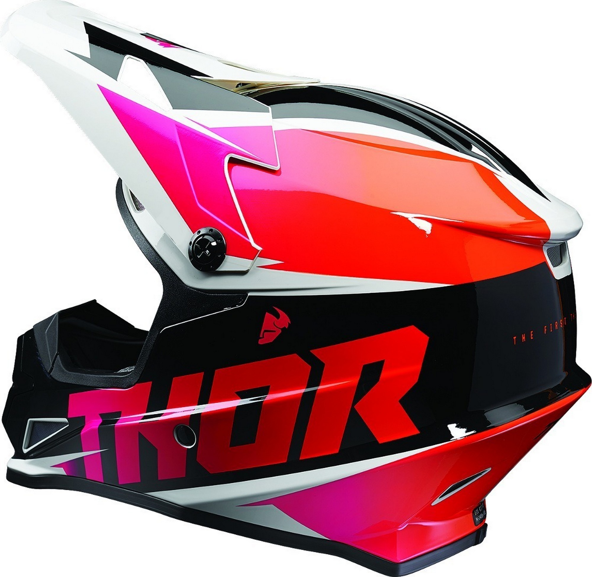 Thor Sector Fader MX Offroad Helmet Orange/Magenta 4XL