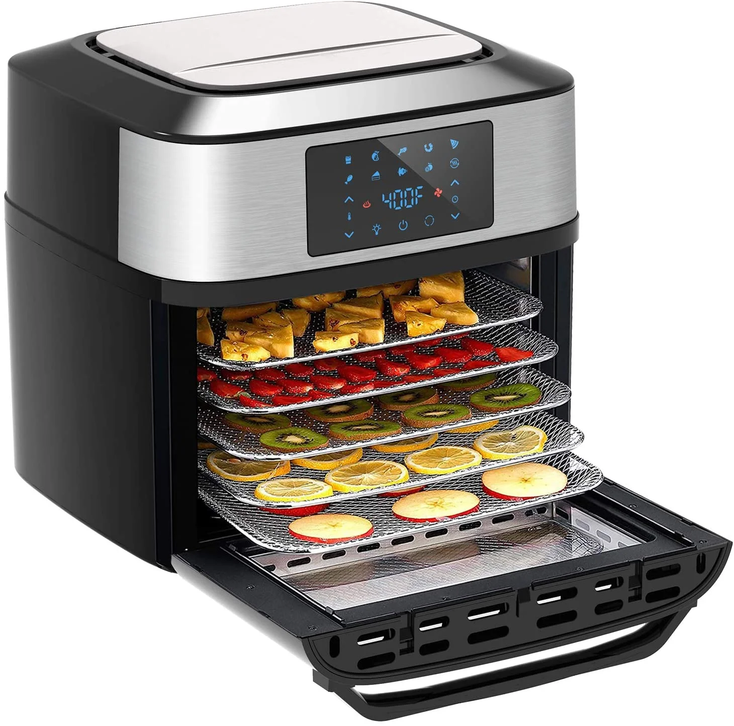 10-in-1 Air Fryer Oven, 20 Quart Airfryer Toaster Oven Combo, 1800W Large Air Fryers, Convection Toaster Oven with Rotisserie Dehydrator, ETL Certified