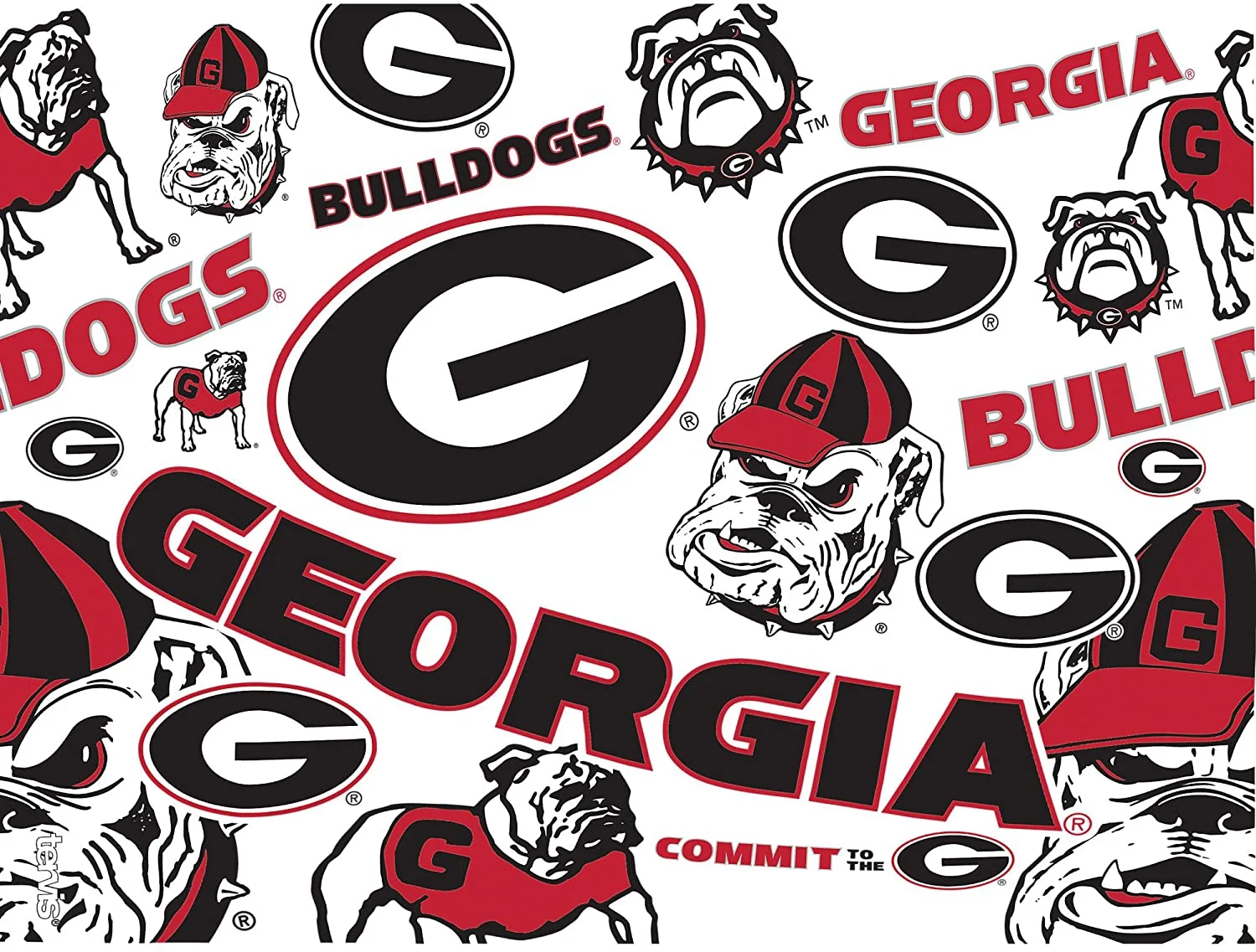 Tervis Made in USA Double Walled University of Georgia UGA Bulldogs Insulated Tumbler Cup Keeps Drinks Cold & Hot, 24oz Water Bottle, Primary Logo