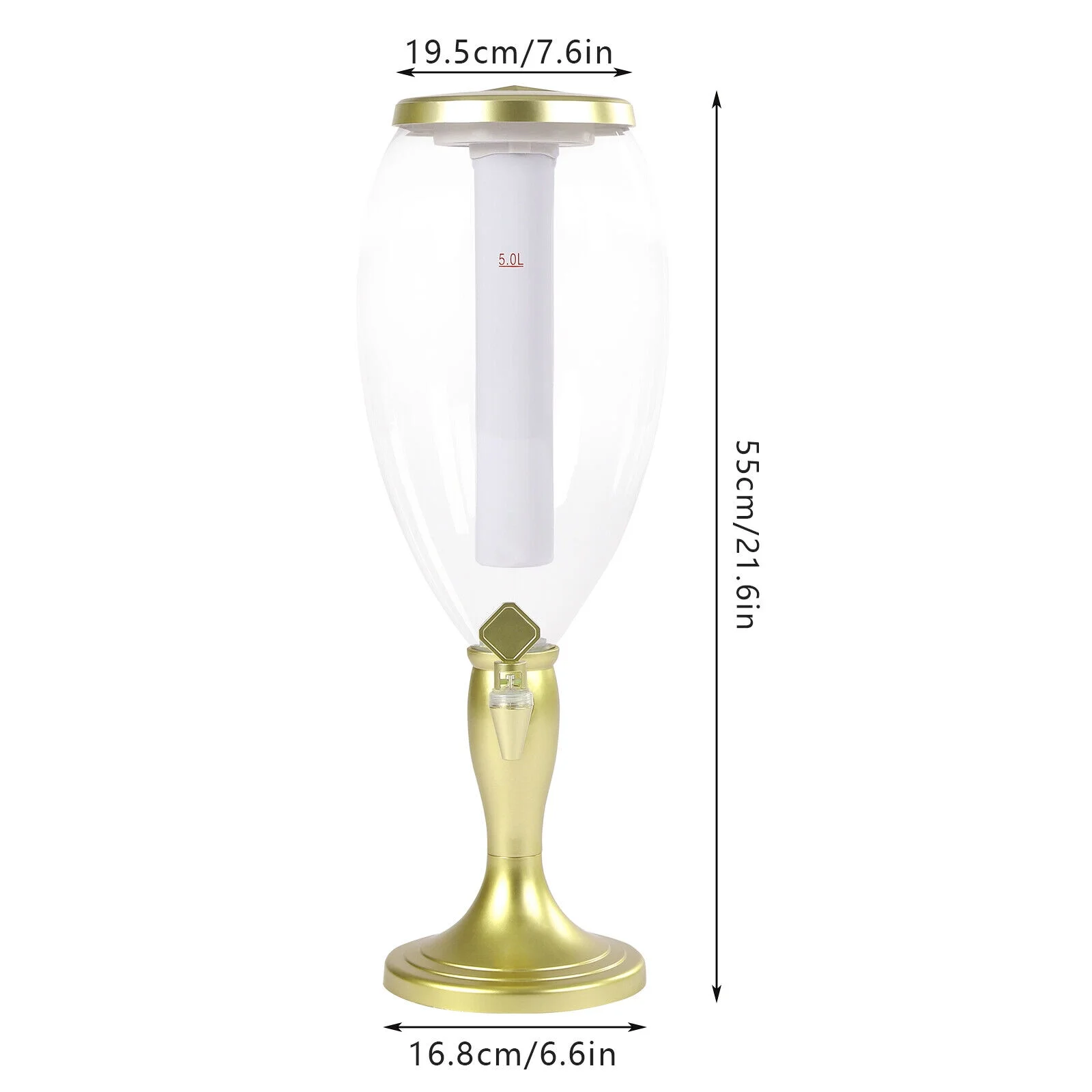 MIDUO 5L Bottle Beer Dispenser Detachable for Party Bars Beverage