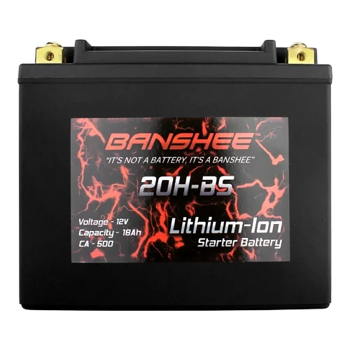 Banshee Lithium Ion 20-BS Battery 500 Cranking Amps 12V