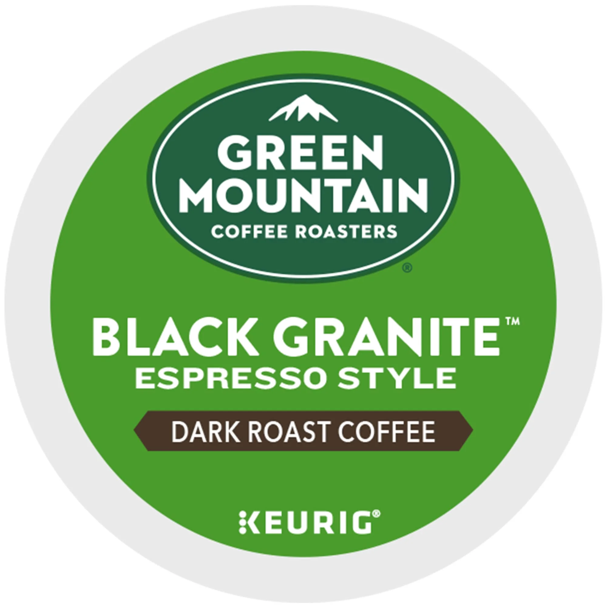 Green Mountain Coffee Roasters Black Granite, Keurig Single Serve K-Cup Pods, Espresso Style Dark Roast,12 K-Cup Pods 6 Count (Pack Of 1) Total 72 K-Cup Pods