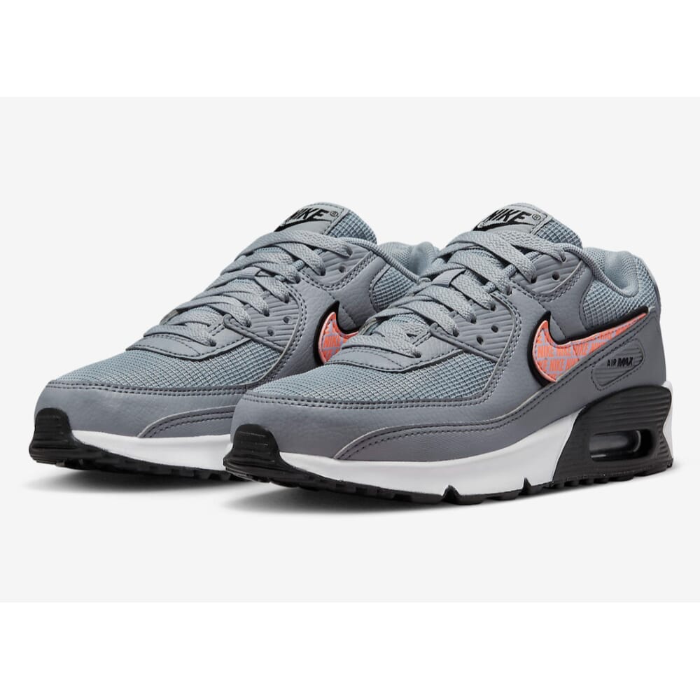 Nike Air Max 90 Next Nature Wolf Grey/Sunset Glow-Doll DZ5637-001 Grade-School Size 7Y Medium