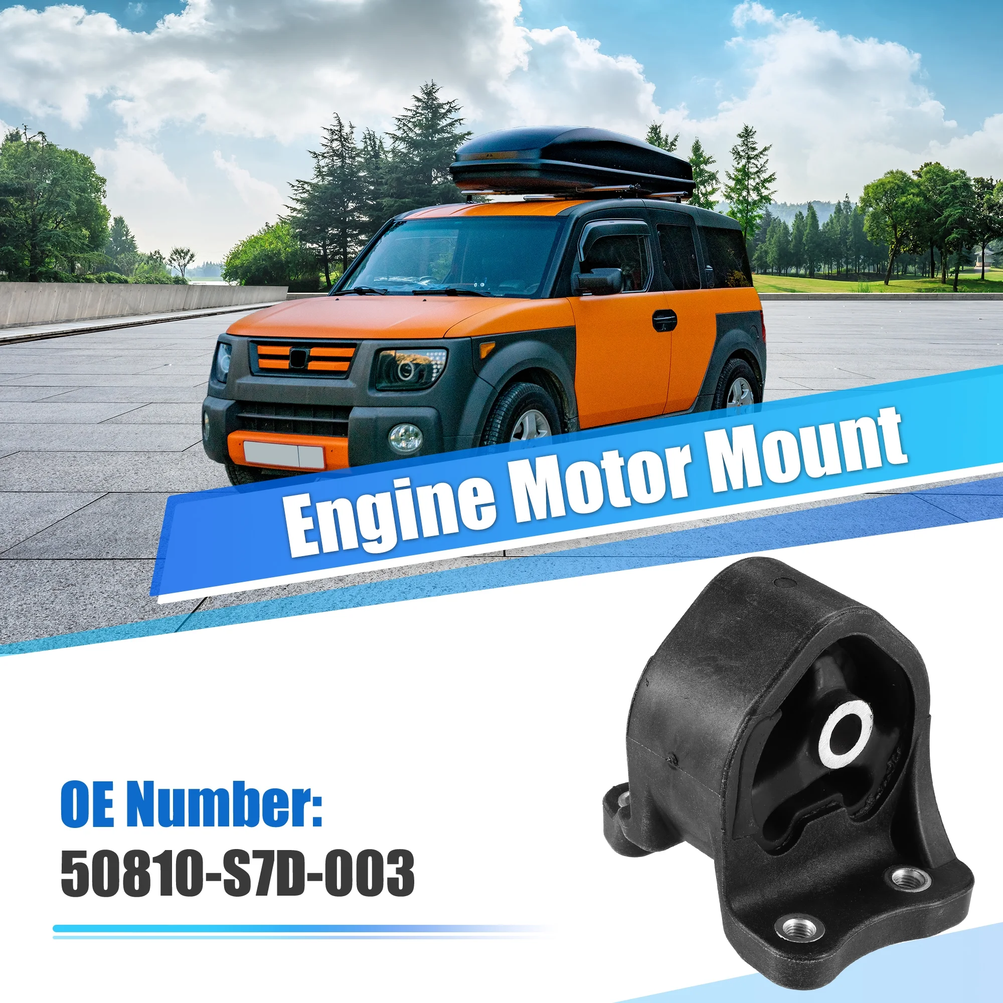 Unique Bargains Engine Motor Mount Rear 50810-S7D-003 for Honda Element 2007-2011 Engine Mount Bracket