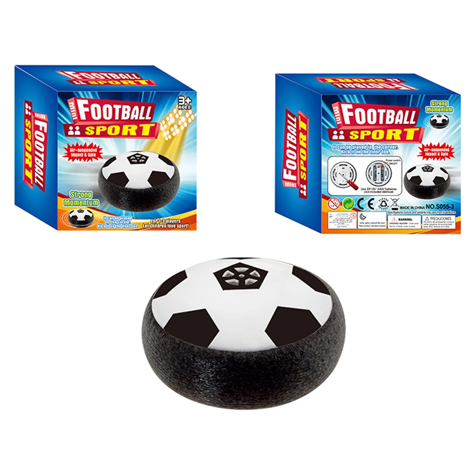 Hover Soccer Ball Air Floating Soccer Toy with Music LED Lights, Indoor Games for Kids,Toys Gifts for 3 4 5 6 7 8 9 Year Old Boys Girls