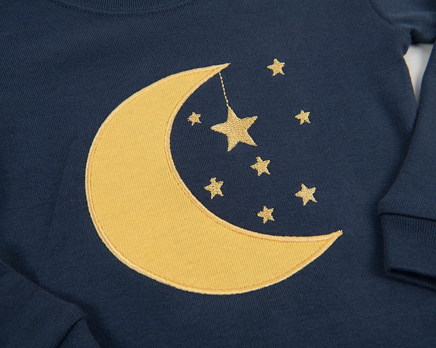 Leveret Girl and Doll Cotton Pajamas Moon & Stars 4 Year