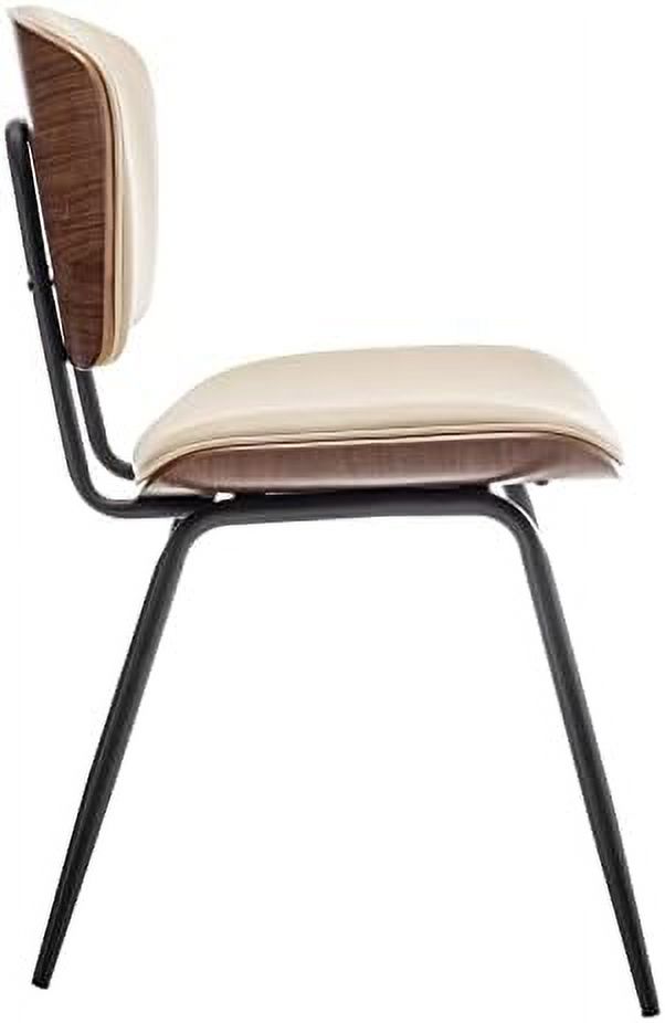 YZboomLife Dining Chairs Mid Century Modern Dining Chairs for Kitchen Dining Living Room Chairs (Beige  Pack of 2)
