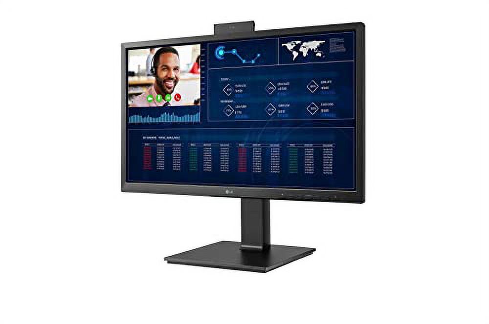 LG 23.8'' 24CN650W-AP inch Full HD All-in-One Thin Client, Built-in Full HD Webcam & Speakers, Quad-core Processor, Black