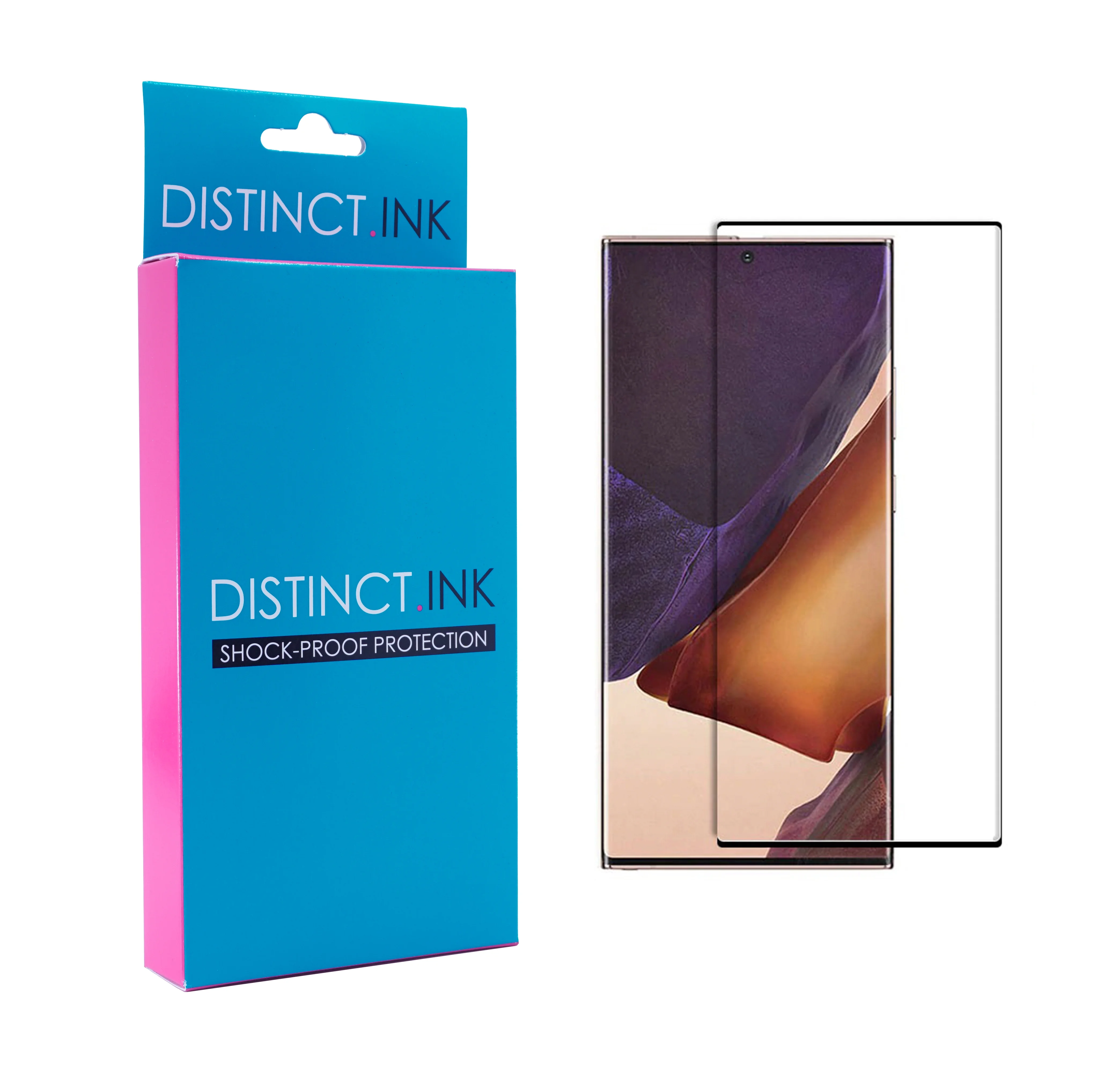 DistinctInk Clear Shockproof Hybrid Case for Galaxy Note 20 ULTRA (6.9