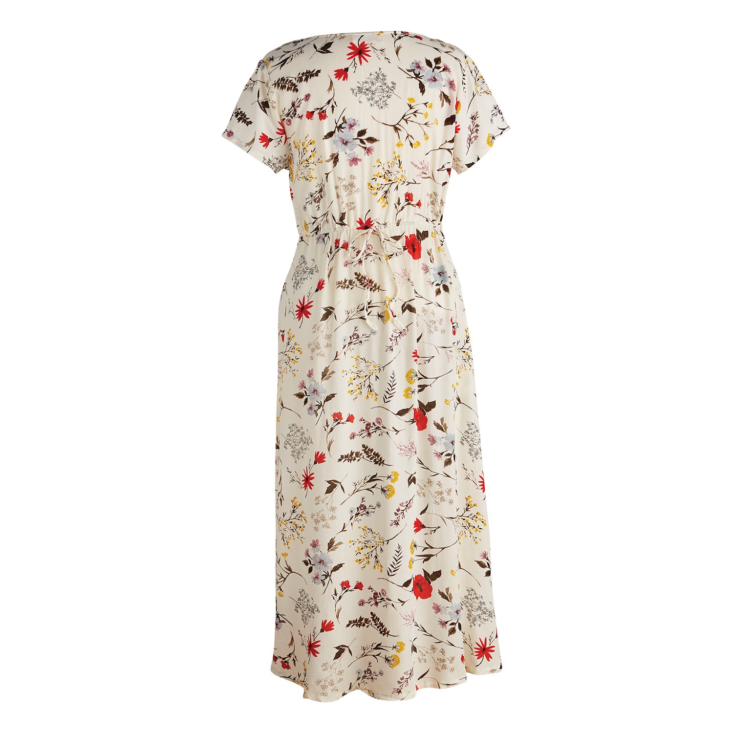 La Cera Women's Spring Garden Dress Button Front Short Sleeve Floral P